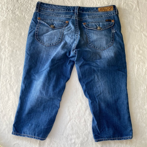 Seven7 Denim Mid-Rise Cropped Capri Jeans - Size 12 - Picture 8 of 12